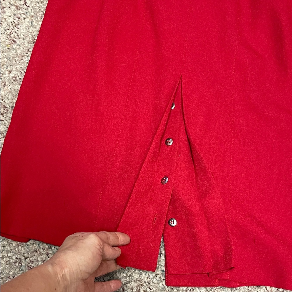 Vintage 90s cut out lion head Button-Down belted Dress- Versace vibes - Picture 13 of 13